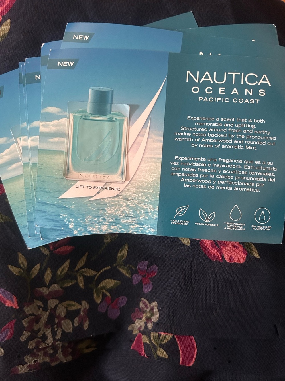 NAUTICA OCEANS PACIFIC COAST Sample Cards